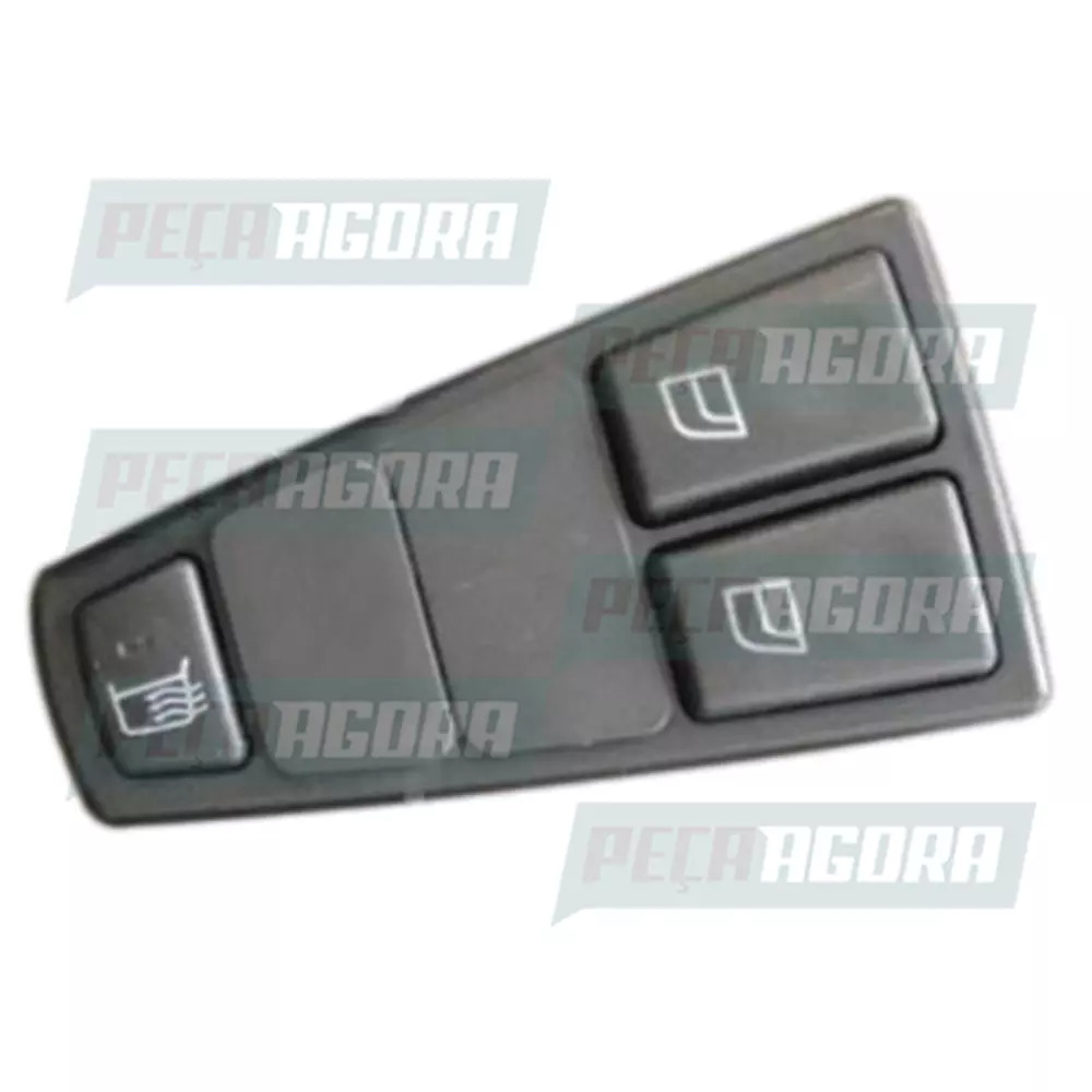 TECLA VIDRO ELETRICO DUPLA C MOLDURA E DESEMBACADOR VOLVO FH (21543893)