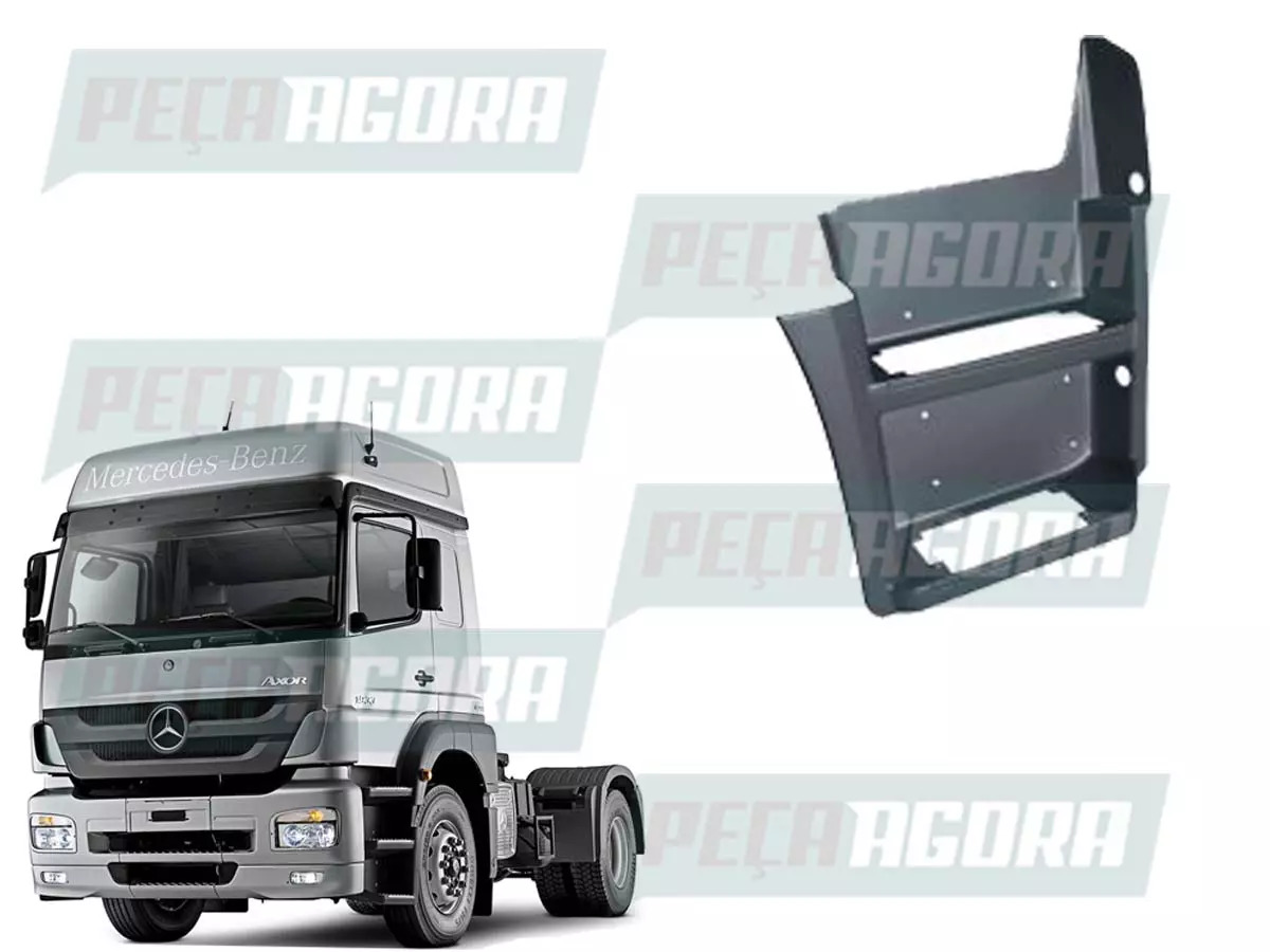 ESTRIBO INFERIOR DIREITO RTM - Fibra Injetada COM ACABAMENTO MB AXOR 2035 2040 2