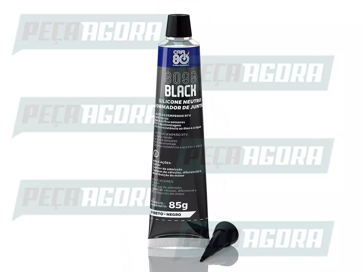 SILICONE NEUTRO FORMADOR JUNTAS 8098 BLACK CAR 80 85 GRAMAS (CAR8098)