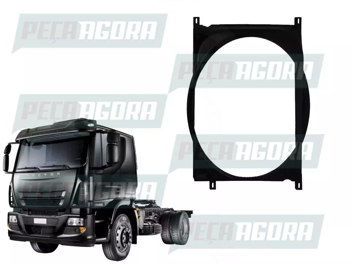 DEFLETOR PARA IVECO TECTOR 2011 A 2019 DIAMETRO 586 MM (504289371)