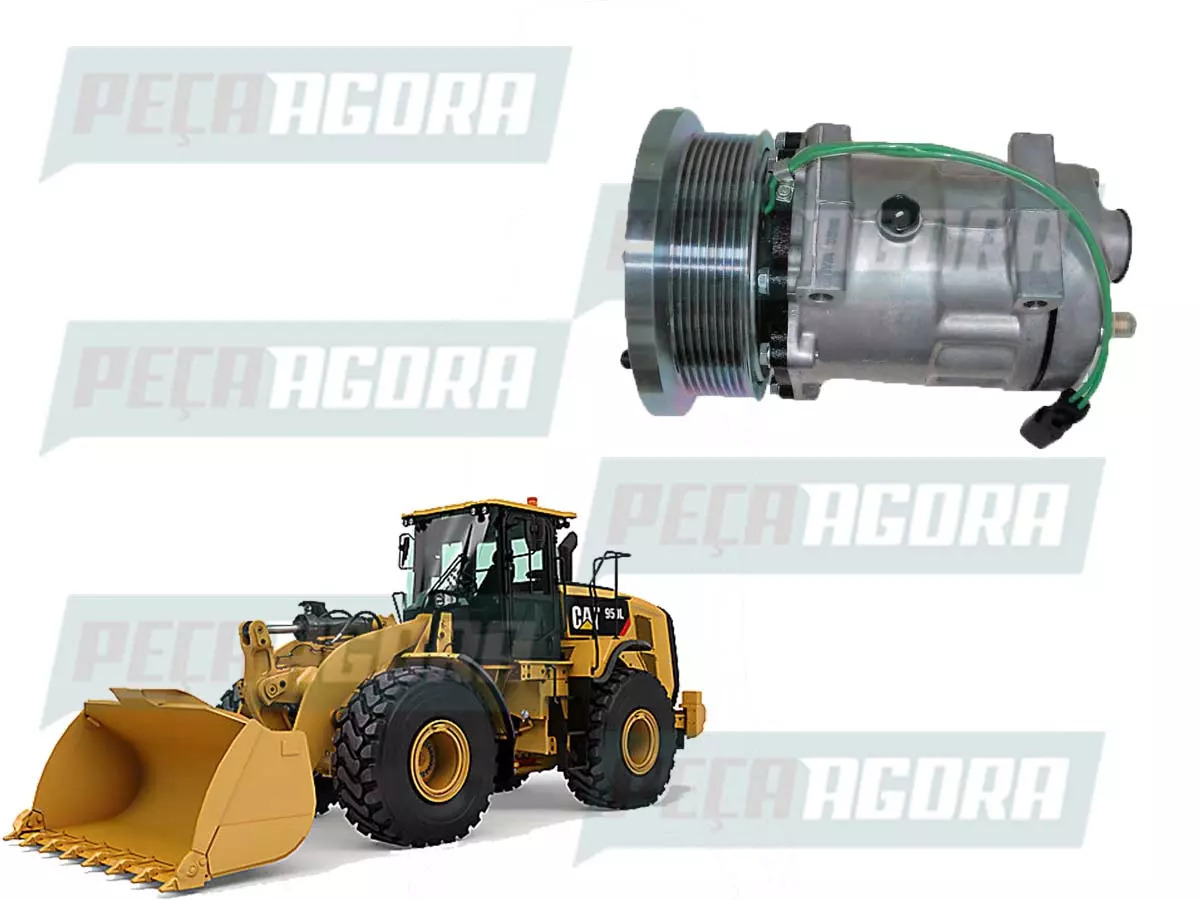 COMPRESSOR AR CONDICIONADO CATERPILLAR 950L 24V 8PK (3201291)