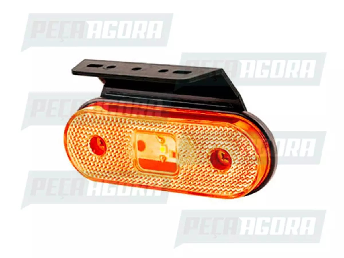 LANTERNA LATERAL FACCHINI OVAL LED SUPORTE BIVOLT AMARELA IVA (422816)