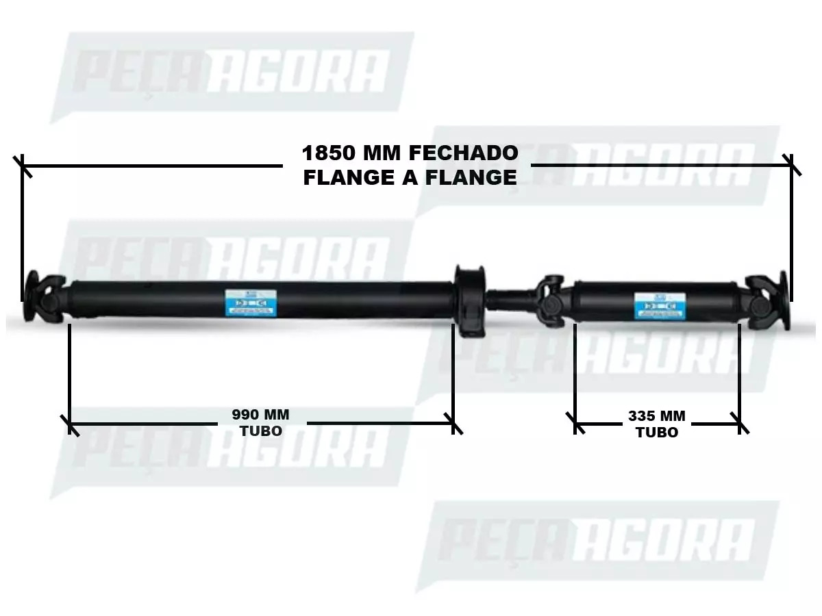 CARDAN COMPLETO 2 PARTES 1850 MM MB SPRINTER 311 415 515 2014 EM DIANTE  MERCEDES BENZ 9064106216