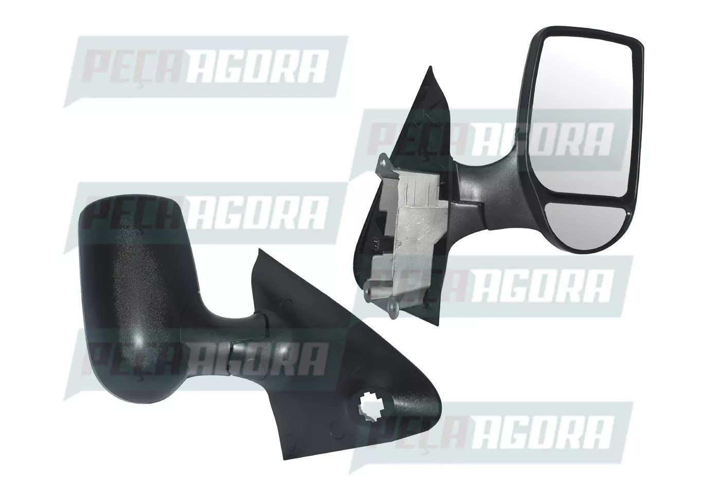 ESPELHO RETROVISOR FORD TRANSIT CHASSI 2010 A 2013 ESQUERDO BRACO LONGO ELETRICO