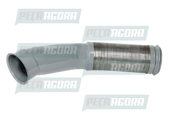 TUBO FLEXIVEL ESCAPAMENTO 5''X172,5MM INOX VOLVO FH12 FM12 2004 A 2011 SEM ABRAC
