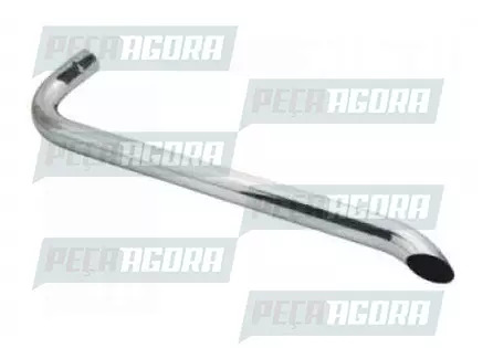 TUBO LATERAL ESCAPE CROMADO 5 POL VV FH 2.000MM (396011)