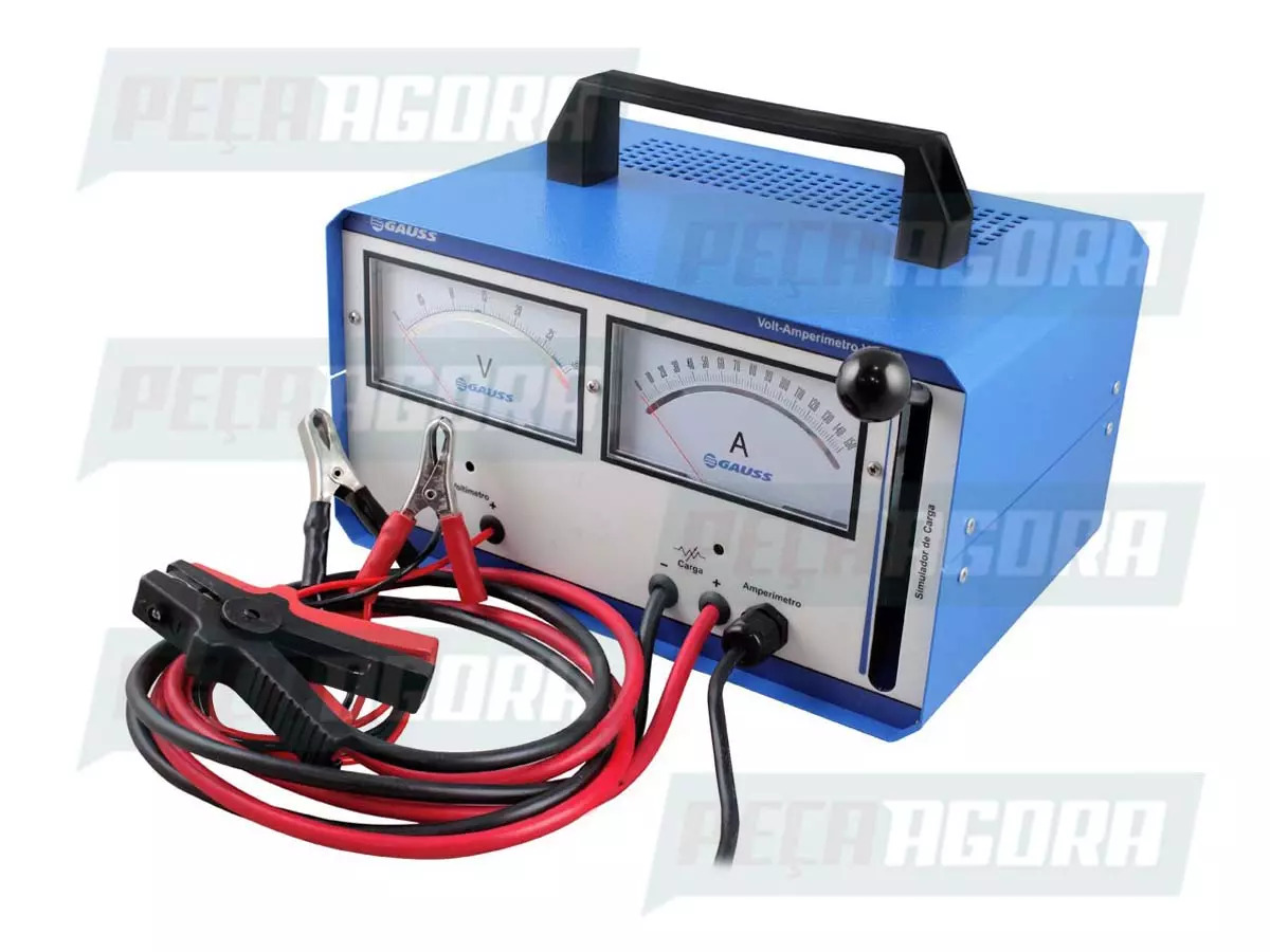 VOLTIMETRO - AMPERIMETRO COM SIMULADOR DE CARGA (VA600)