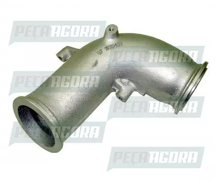 TUBO SAIDA INTERCOOLER FLANGEADO PARA SCANIA T114 T124 R114 R124 (1375488)