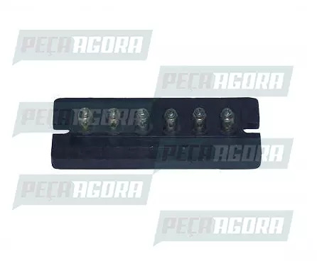 BAQUELITE FEMEA PLASTICO 6 POLOS CARRETAS (910800)