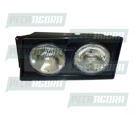 FAROL DUPLO H1 LE VW PESADOS TODOS 2003 MOLDURA PRETA (2S0941007.)