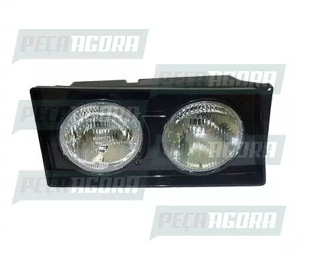 FAROL DUPLO H1 LD VW PESADOS 2003 MOLDURA PRETA (2S0941008.)