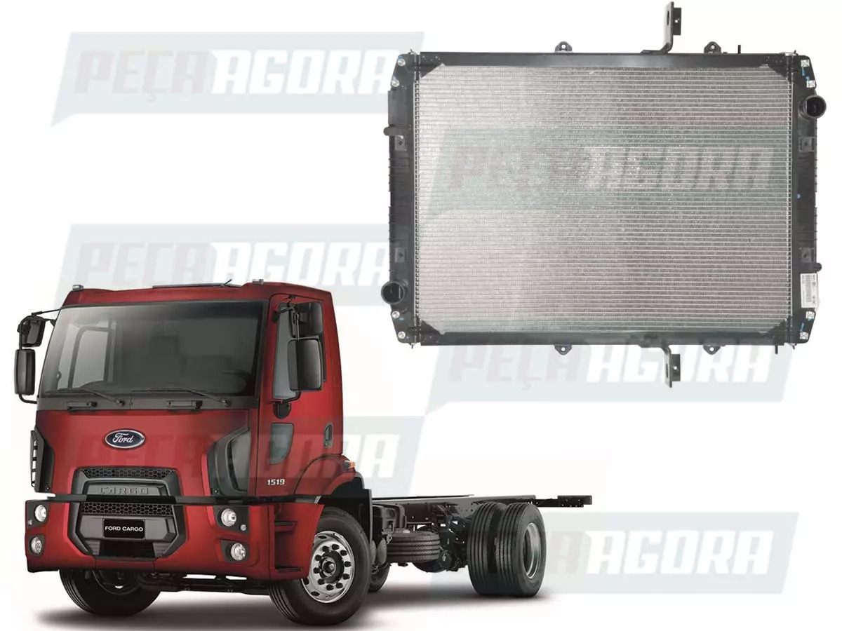 RADIADOR AGUA REFRIGERACAO MOTOR FORD CARGO 1519 1722 2428 2628 2632 1932 2422 (