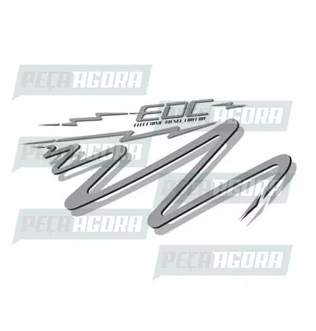 FAIXA LATERAL 1 LINHA VOLVO EDC - PRATA (418460)