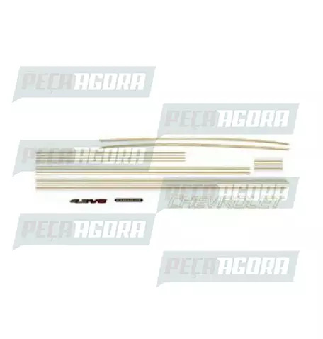 FAIXA LATERAL 1 LINHA PICK-UP S10 EXECUTIVE CABINE SIMPLES 2001 (417848)