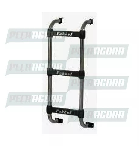 ESCADA TRASEIRA PRETA FORD CARGO ANTIGO 3 DEGRAUS FABBOF (103062)