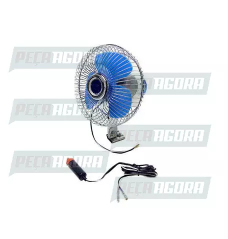 VENTILADOR GIRATORIO 12 VOLTS ESPECIAL COMUM 06''POLEGADAS SUPER (234001)