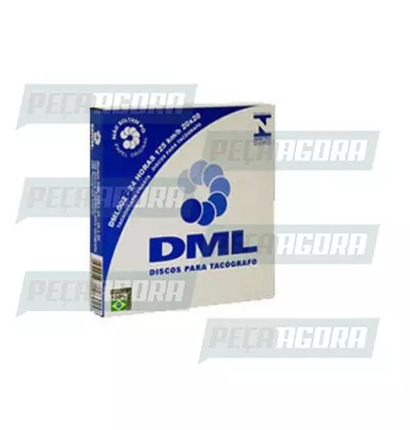DISCO DIARIO DML 125X24 20X20(CX COM 100 UNS) TACOGRAFO OBRIGATORIO (099006)