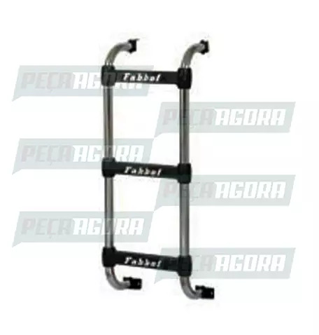 ESCADA TRASEIRA CROMADA VOLKSWAGEN 715MM SEM CLIMATIZADOR 3 DEGRAUS FABBOF (1030