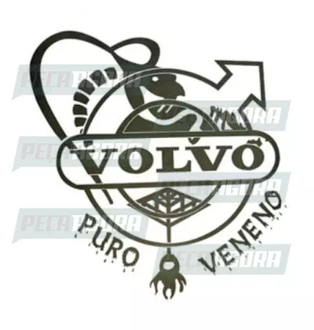 ADESIVO PLOTADO GRANDE PURO  VOLVO BRANCO (003091)