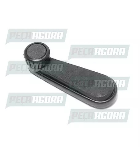 MANIVELA VIDRO VOLKSWAGEN CAMINHAO/KOMBI 79 ... PLASTICA PRETA UNIVEL (113837581