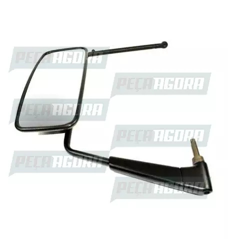 ESPELHO MERCEDES BENZ 1718 92 ... CARA CHATA ESQUERDO COM BRACO CONVEXO METAGAL 