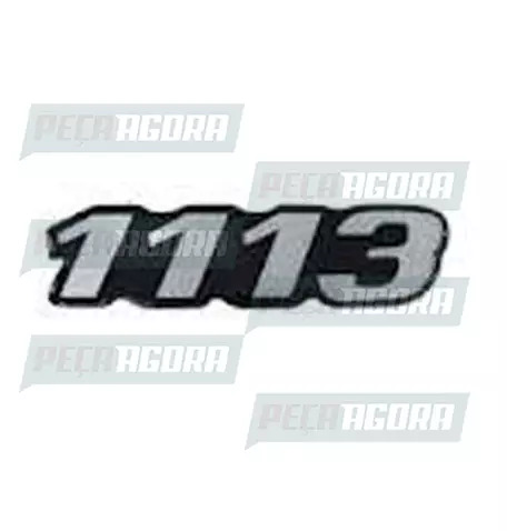 EMBLEMA PLASTICO PRETO MB''1113'' (101151)