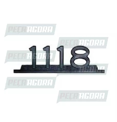 EMBLEMA ZAMAC PRETO''1118'' (101160)