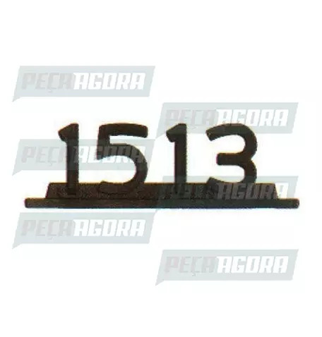 EMBLEMA ZAMAC PRETO''1513'' (101170)
