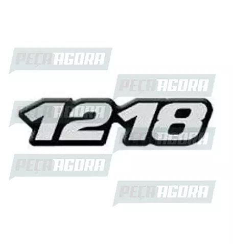 PAR EMBLEMA RESINADO ESPECIAL MERCEDES BENZ''1218'' BICUDO/CARA CHATA (101036)