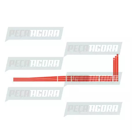 FAIXA LATERAL 3 ANOS PARA SCANIA 113 93 VERM. (418807)