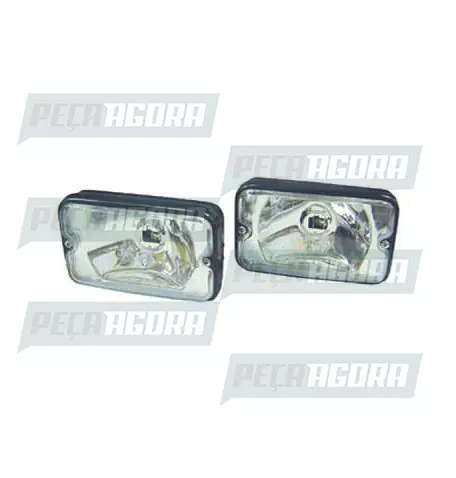 PAR FAROL RETANG.VIDRO LISO 155X95MM PARAFUSO MED AURILUX (242112)