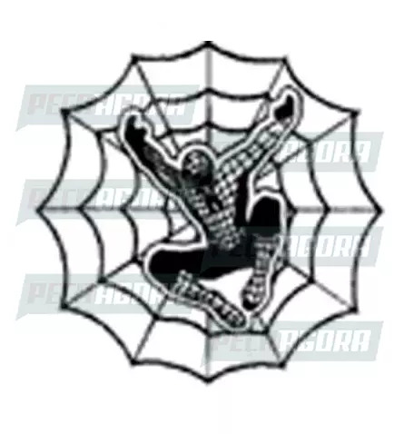 ADESIVO PLOTADO GRANDE HOMEM ARANHA BRANCO (003080)