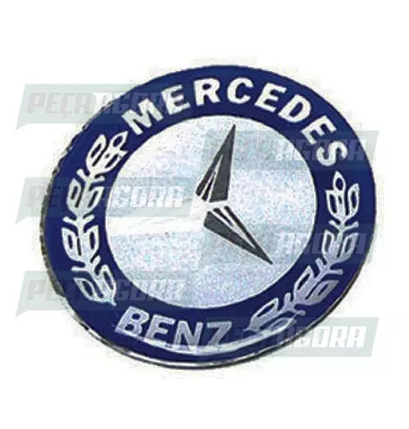 EMBLEMA RESINADO ESPECIAL LOGO MB CAFE (PEQUENO )APOS 90 (101005)