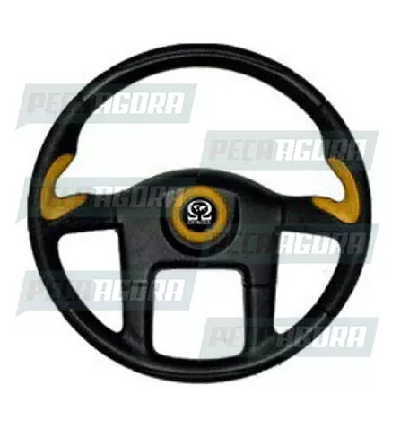 VOLANTE 450MM SPORT VOLKSWAGEN 87... COM BUZINA AMARELO (418293)