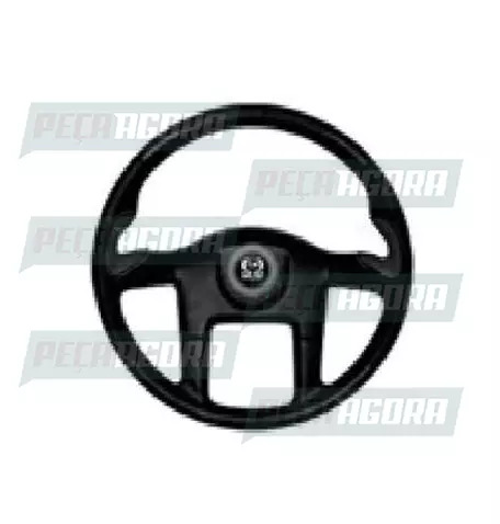 VOLANTE 450MM SPORT PARA SCANIA 110/111 COM BUZINA PRETO (238087)