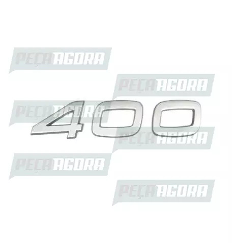 EMBLEMA PLASTICO CROMADO VOLVO ''400'' (420258)