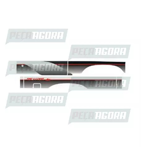 FAIXA LATERAL 1 LINHA D20 94 CABINE SIMPLES - PRATA (417741)