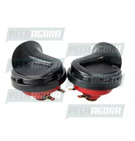 PAR BUZINA CARACOL 12V DUPLA 02 TERMINAIS (PAR) THZ (036061)