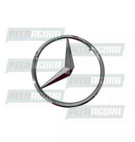 EMBLEMA LOGO ESTRELA GRADE CROMADA MERCEDES BENZ 709/914 200MM ENCAIXE (40681000