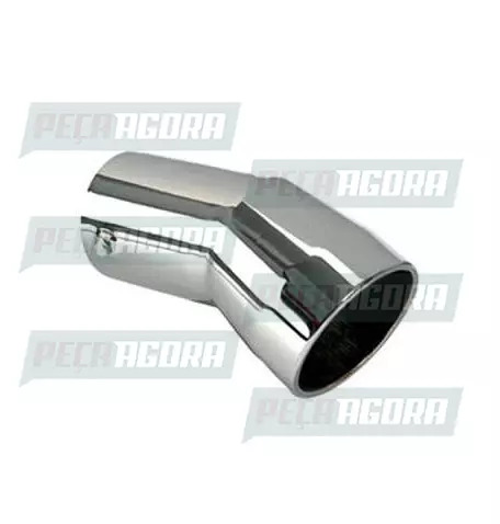 TUBO TERMINAL CURVO CROMADO 3,0'' 210MM ANGULAR (228044)