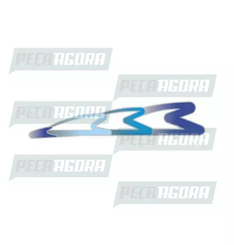 FAIXA LATERAL 3 ANOS MERCEDES BENZ 98 AZUL COM GRAFORD (418913)