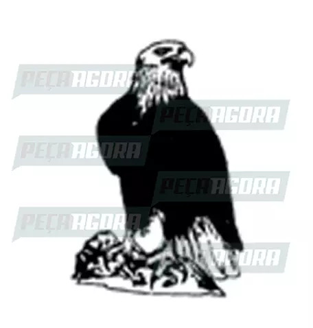 ADESIVO PLOTADO GRANDE AGUIA NA PEDRA BRANCO (003115)