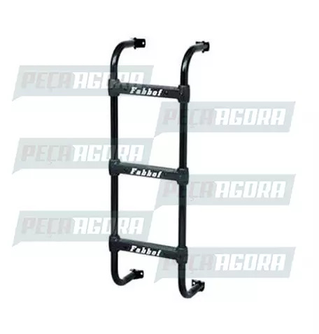 ESCADA TRASEIRA CROMADA MERCEDES BENZ 1114 03 DEGRAUS FABBOF (103046)