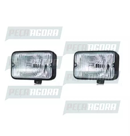 PAR FAROL RETANG.VIDRO RAIADO 155X95MM PARAFUSO GDE AURILUX (419642)