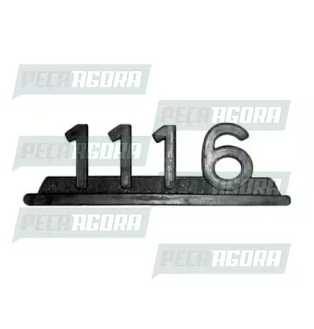 EMBLEMA ZAMAC PRETO''1116'' (101152)