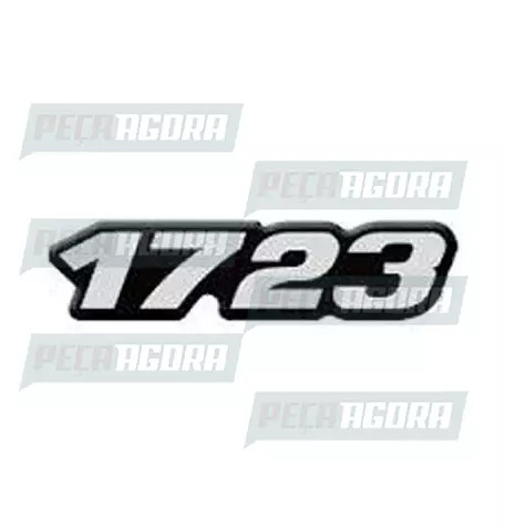 PAR EMBLEMA RESINADO ESPECIAL MERCEDES BENZ''1723'' (101090)