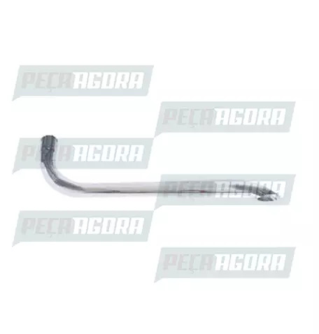 TUBO TERMINAL CURVO CROMADO 4,5'' LONGO 1970MM FABBOF (228072)