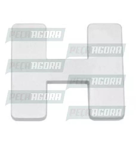 EMBLEMA PLASTICO LETRA ORIGINAL PARA SCANIA 112/113 ''H'' MAIOR (384112.)