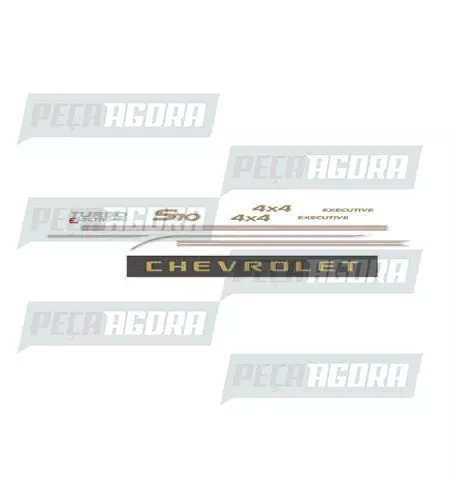 FAIXA LATERAL 1 LINHA PICK-UP S10 EXECUTIVE CABINE SIMPLES 2006 (417891)