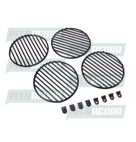 GRADE PROTET.FAROL PRETA FORD CARGO 2001 REDONDA (135063)